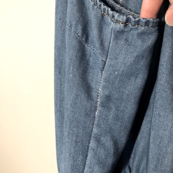 Denim-coloured romper - Picture 5 of 5